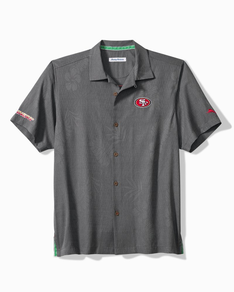 NFL Endzone Paradise Silk-Blend Camp Shirt - san_francisco_49ers