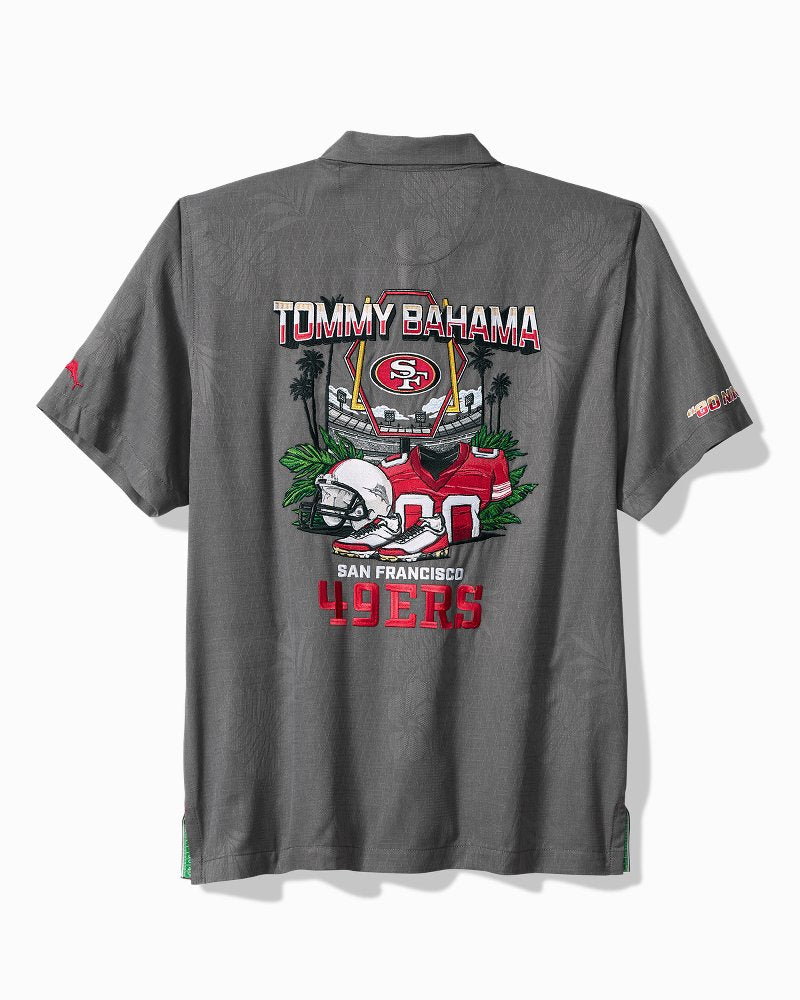 NFL Endzone Paradise Silk-Blend Camp Shirt - san_francisco_49ers