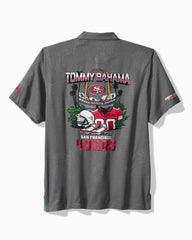 NFL Endzone Paradise Silk-Blend Camp Shirt - san_francisco_49ers