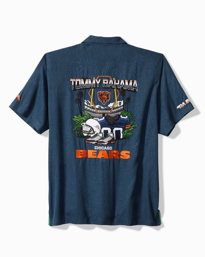 NFL Endzone Paradise Silk-Blend Camp Shirt - chicago_bears