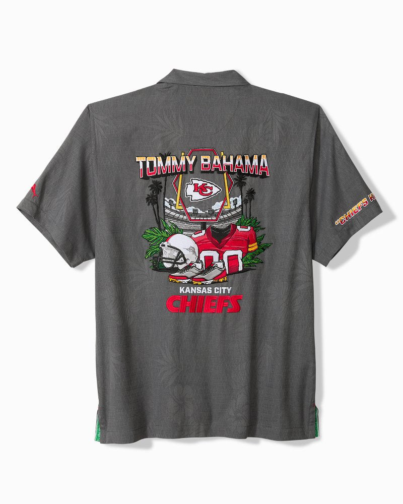 NFL Endzone Paradise Silk-Blend Camp Shirt - kansas_city_chiefs
