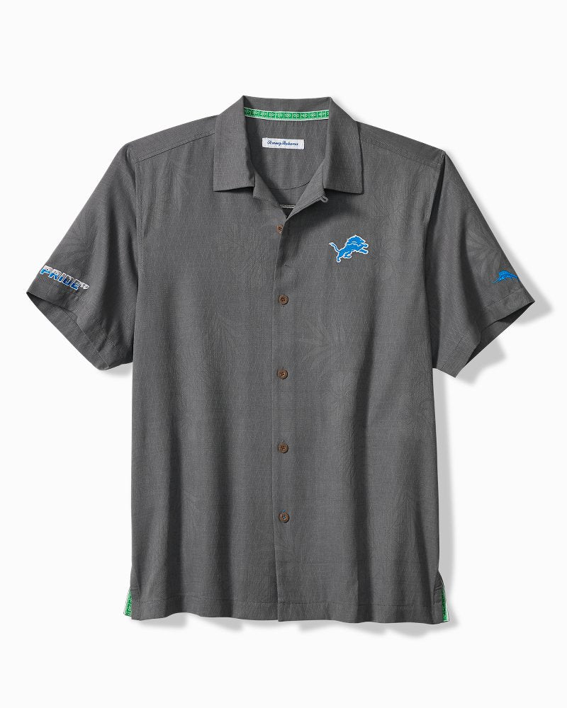 NFL Endzone Paradise Silk-Blend Camp Shirt - detroit_lions