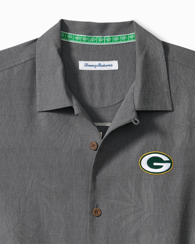 NFL Endzone Paradise Silk-Blend Camp Shirt - green_bay_packers