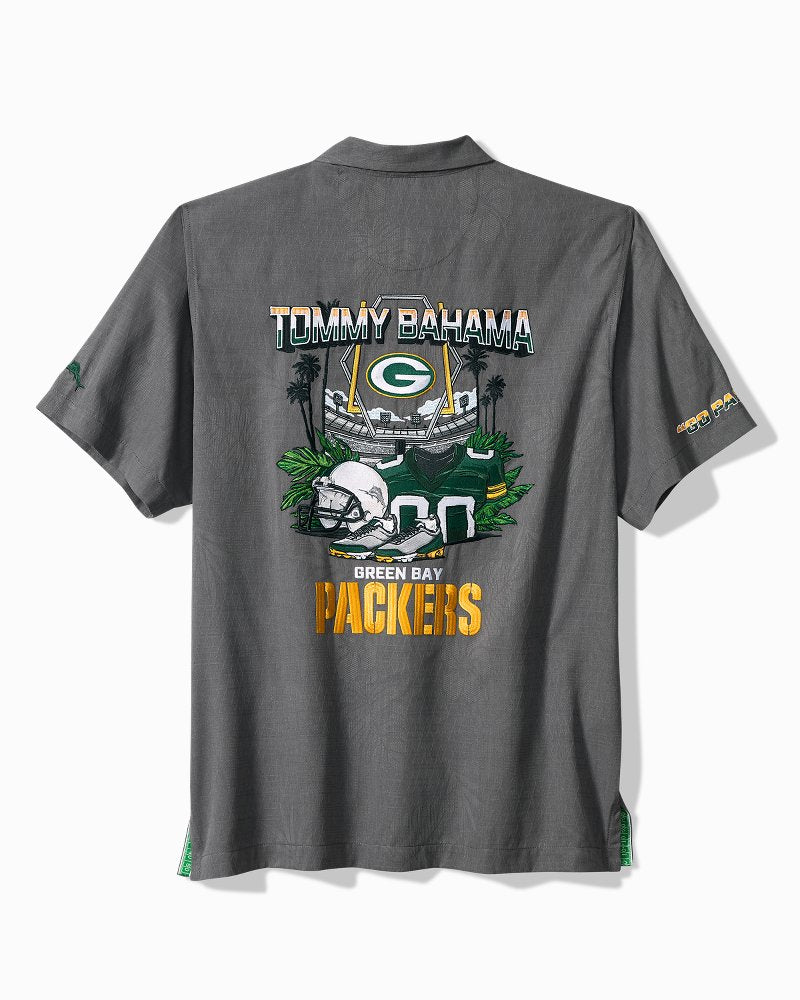 NFL Endzone Paradise Silk-Blend Camp Shirt - green_bay_packers