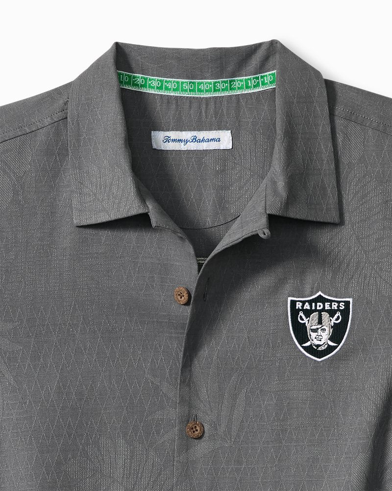 NFL Endzone Paradise Silk-Blend Camp Shirt - las_vegas_raiders