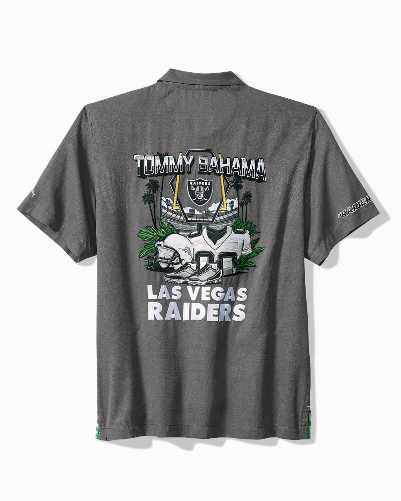 NFL Endzone Paradise Silk-Blend Camp Shirt - las_vegas_raiders