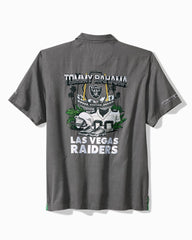 NFL Endzone Paradise Silk-Blend Camp Shirt - las_vegas_raiders