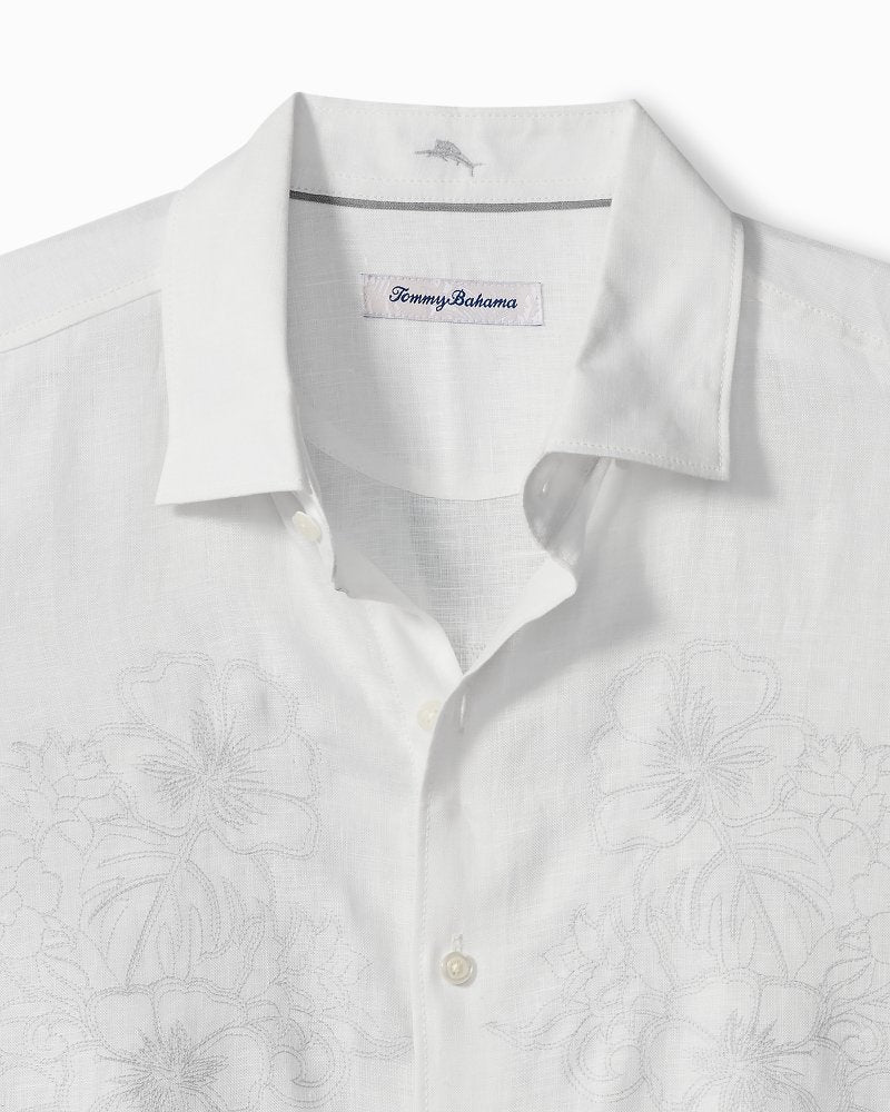 Tide the Knot Long-Sleeve Linen Shirt - White