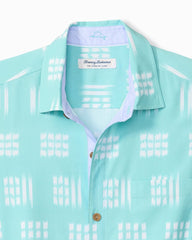 Coastal Ease Aqua Kay IslandZone Camp Shirt - Pale Turquoise