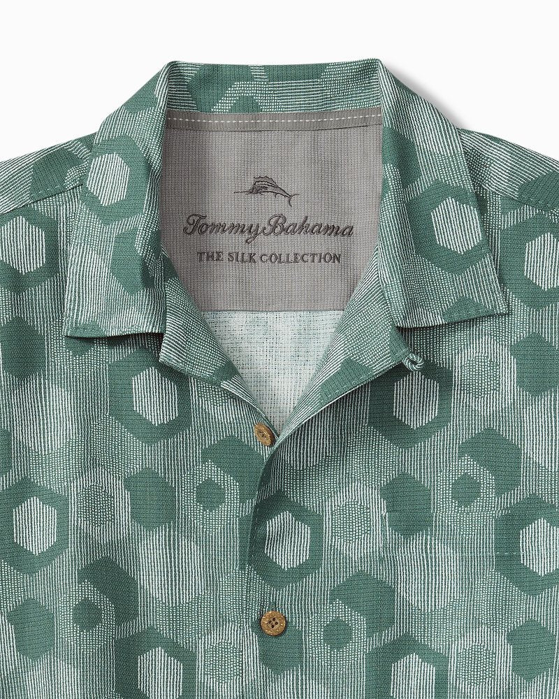 Mod Geo Silk Camp Shirt - Lapland