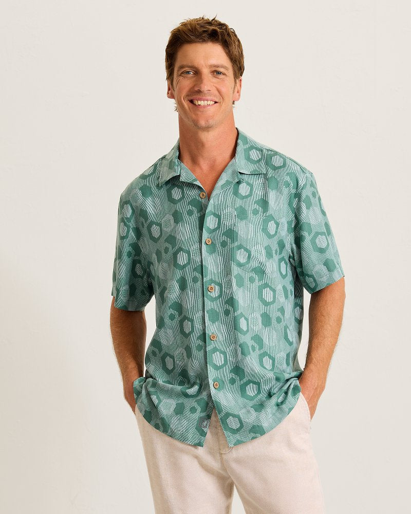Mod Geo Silk Camp Shirt - Lapland