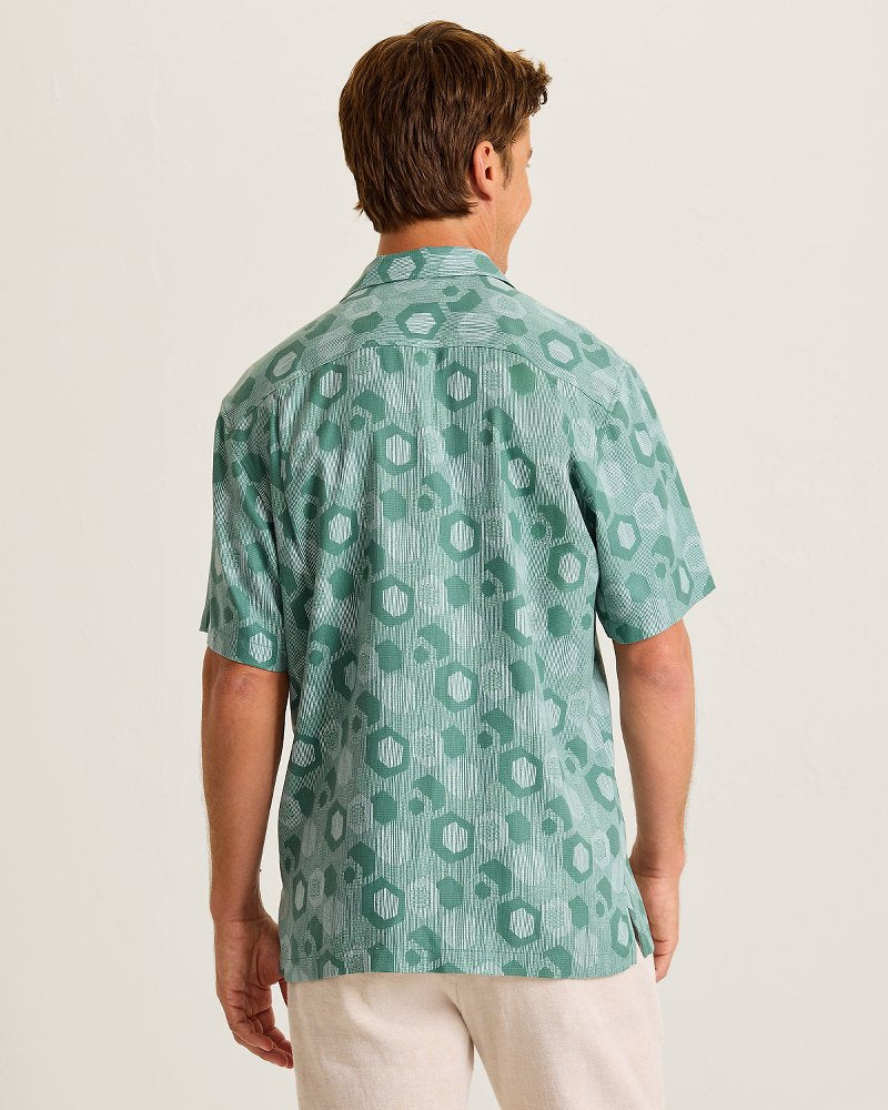 Mod Geo Silk Camp Shirt - Lapland