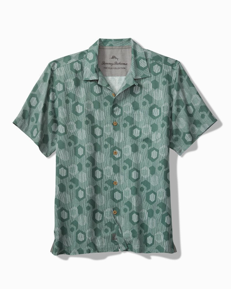 Mod Geo Silk Camp Shirt - Lapland