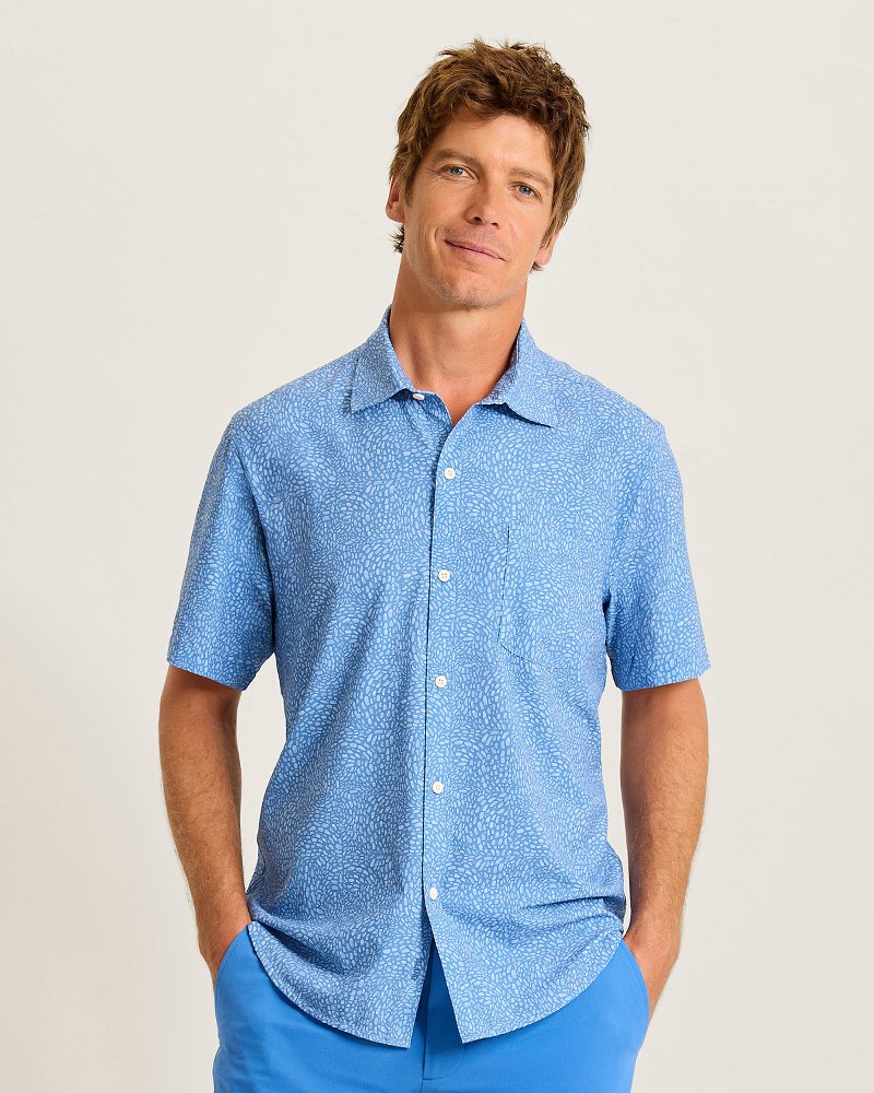 Bahama Coast Dot Drift IslandZone Shirt - Lakewater