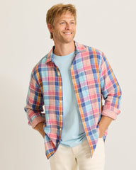 Palma Roja Plaid Shirt - Turquoise Haze