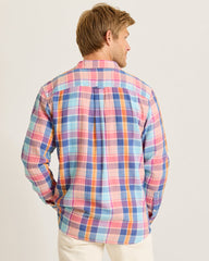 Palma Roja Plaid Shirt - Turquoise Haze
