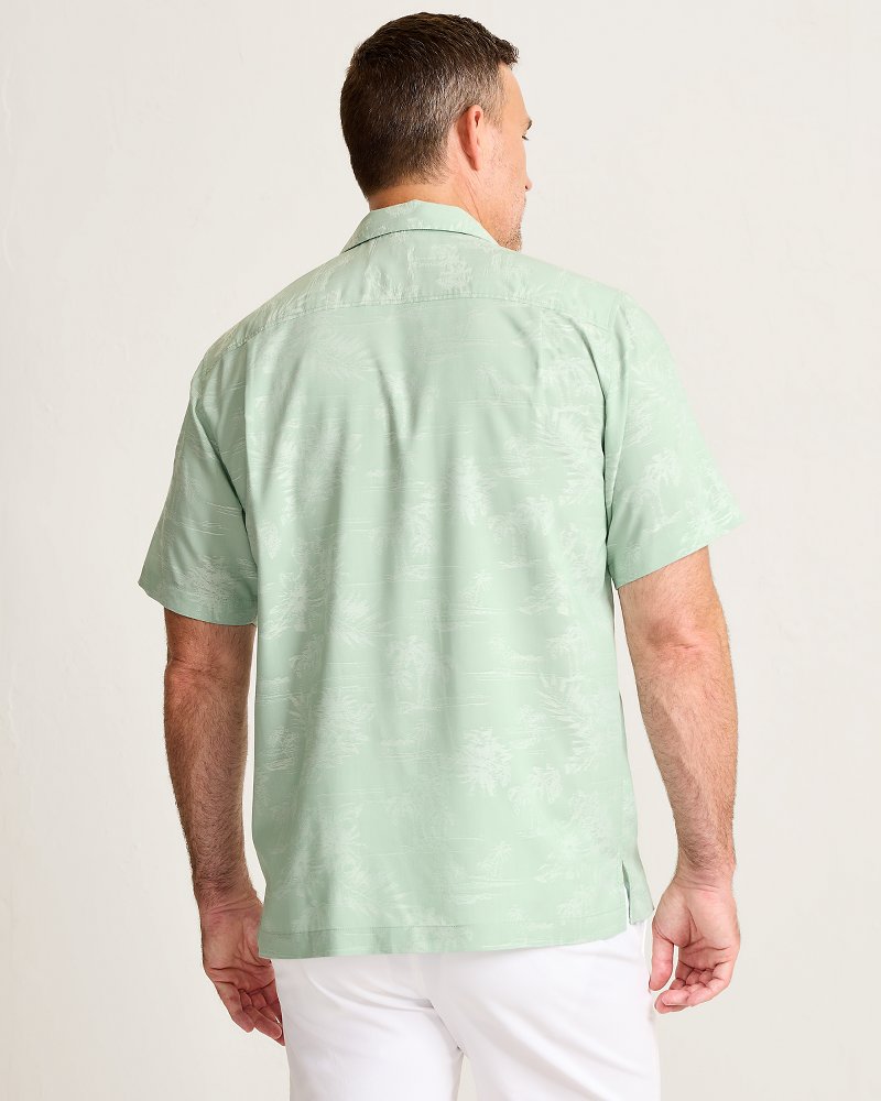 Coastal Ease Palm Visions IslandZone Camp Shirt - Aged Copper