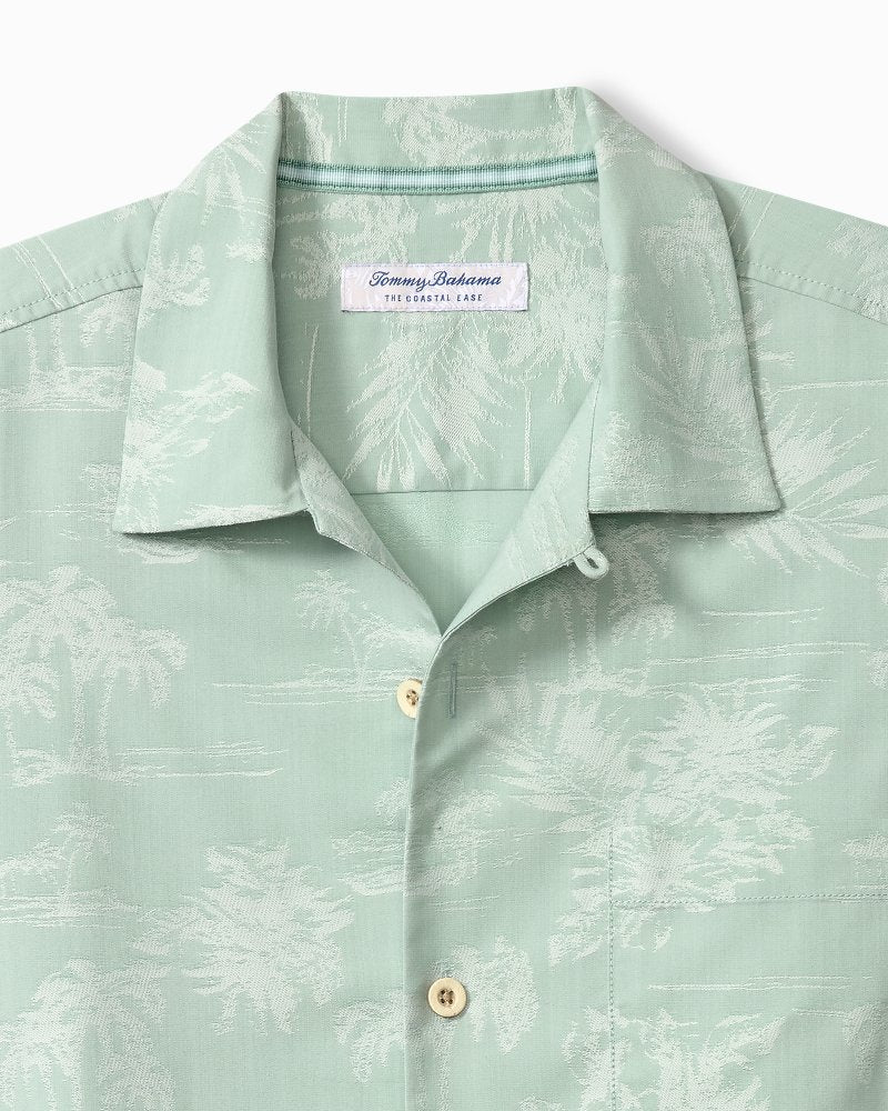 Coastal Ease Palm Visions IslandZone Camp Shirt - Aged Copper