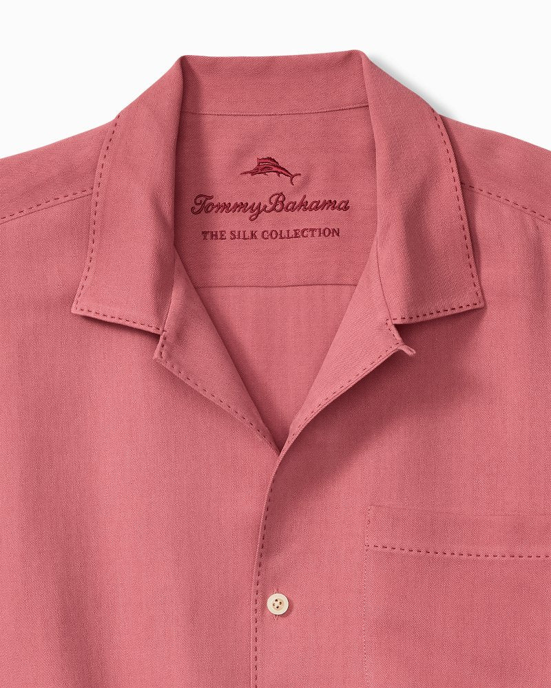 Harbor Luxe Silk Camp Shirt - Cosmopolitan