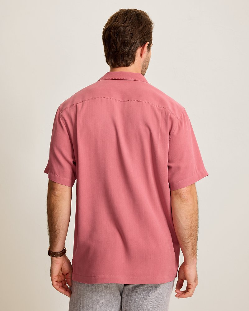 Harbor Luxe Silk Camp Shirt - Cosmopolitan