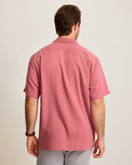 Harbor Luxe Silk Camp Shirt - Cosmopolitan