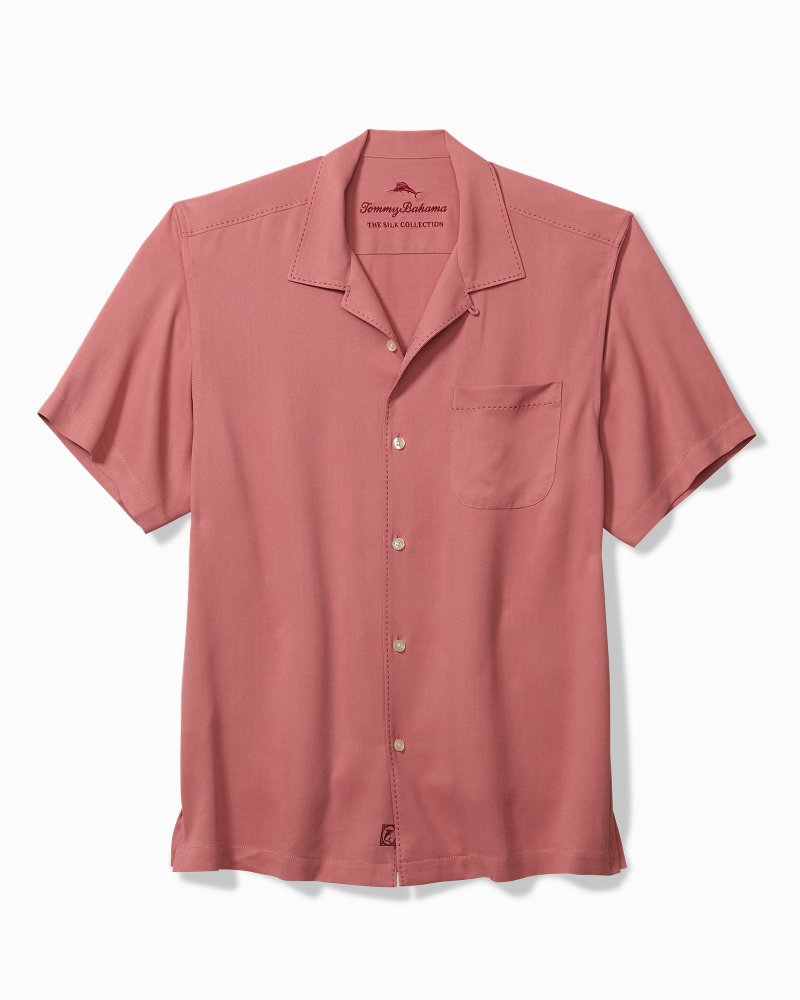 Harbor Luxe Silk Camp Shirt - Cosmopolitan