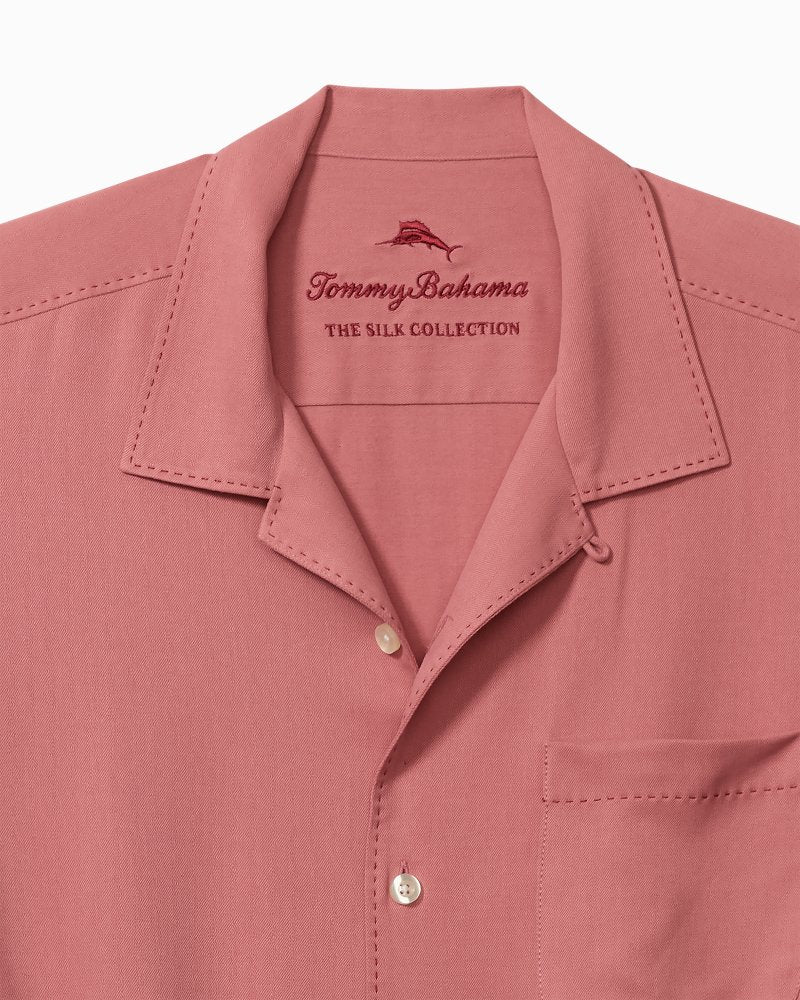 Harbor Luxe Silk Camp Shirt - Cosmopolitan