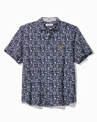 MLB Nova Wave Ballpark Batik Cotton-Blend Shirt - milwaukee_brewers