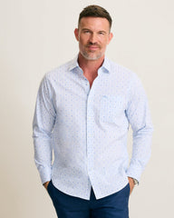 Sarasota Stretch Island Medallion IslandZone Shirt - Blue Lapis