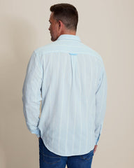 Nova Wave Cotton-Blend Long-Sleeve Shirt - Malachite Heather
