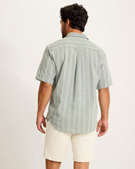 Nova Wave Cotton-Blend Short-Sleeve Shirt - Palm Moss