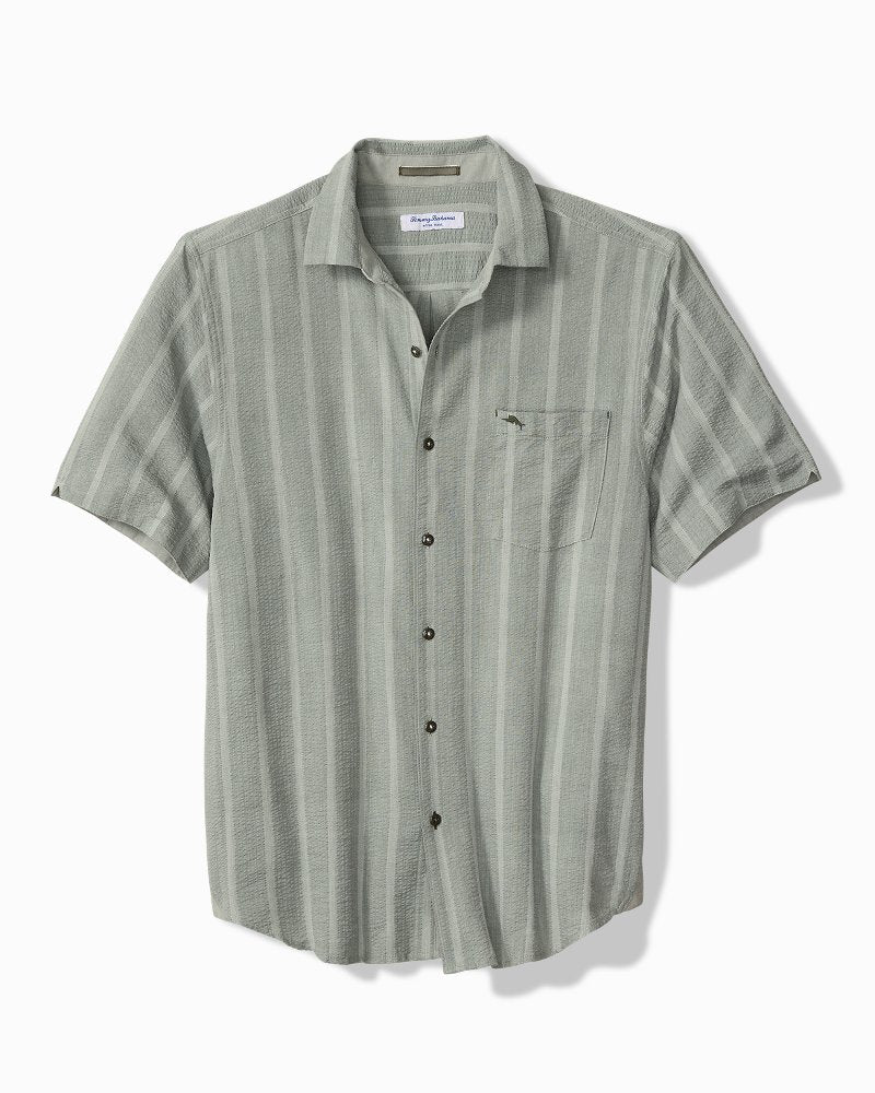 Nova Wave Cotton-Blend Short-Sleeve Shirt - Palm Moss
