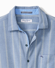 Nova Wave Cotton-Blend Short-Sleeve Shirt - Dockside Blue