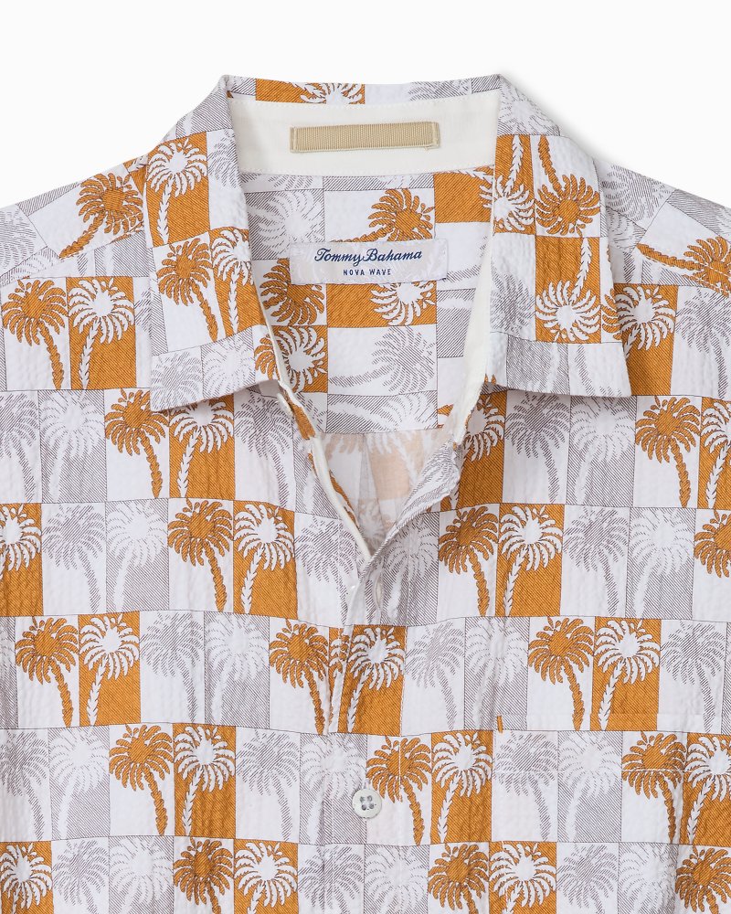 Nova Wave Sunnyside Palms Cotton-Blend Shirt - Dark Antique Gold