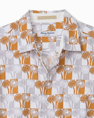 Nova Wave Sunnyside Palms Cotton-Blend Shirt - Dark Antique Gold