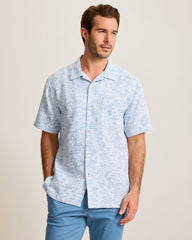 Torres Gardens Cotton-Blend Camp Shirt - Deep Space