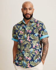 Nova Wave Selva Gardens Cotton-Blend Shirt - Coastline