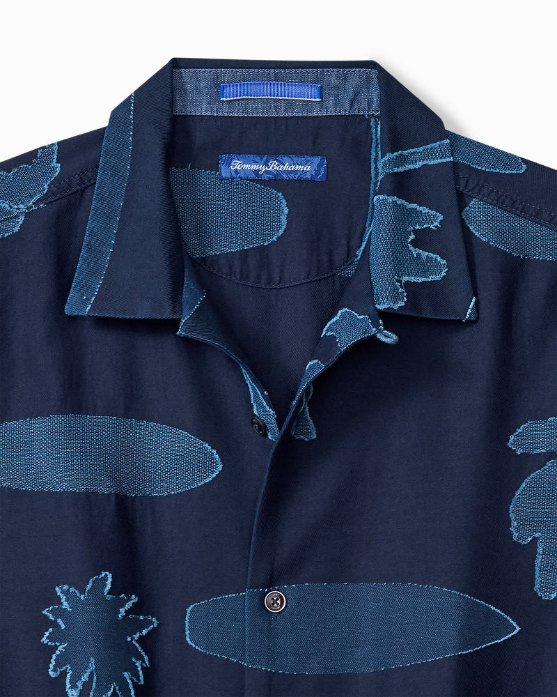 Destination Indigo Cotton Camp Shirt - Dark Indigo