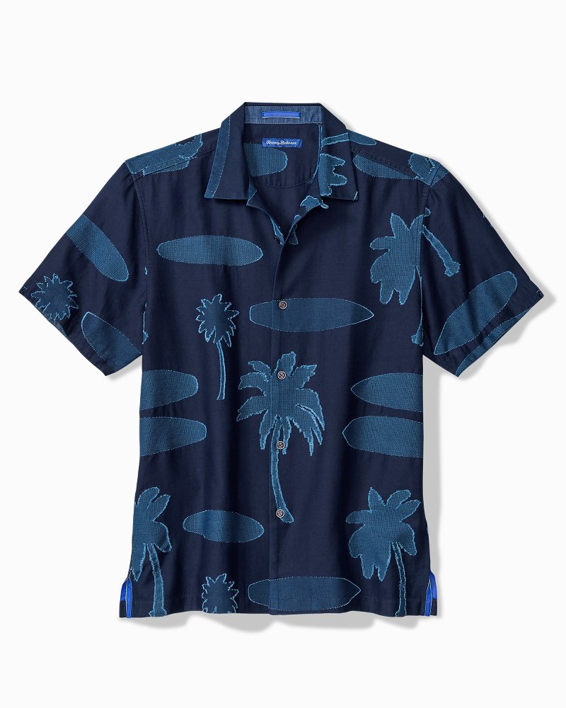 Destination Indigo Cotton Camp Shirt - Dark Indigo