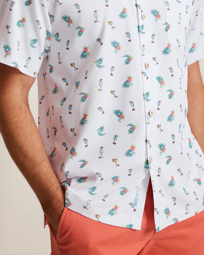 Coastal Ease Fiesta Fizz IslandZone Camp Shirt - Oceana Blue