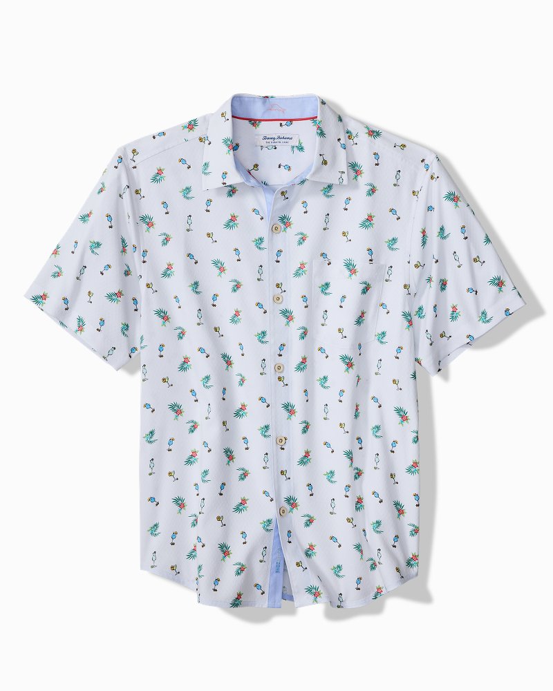 Coastal Ease Fiesta Fizz IslandZone Camp Shirt - Oceana Blue