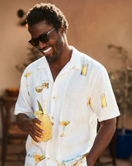 Tommy Bahama Mixers Linen Camp Shirt - Continental