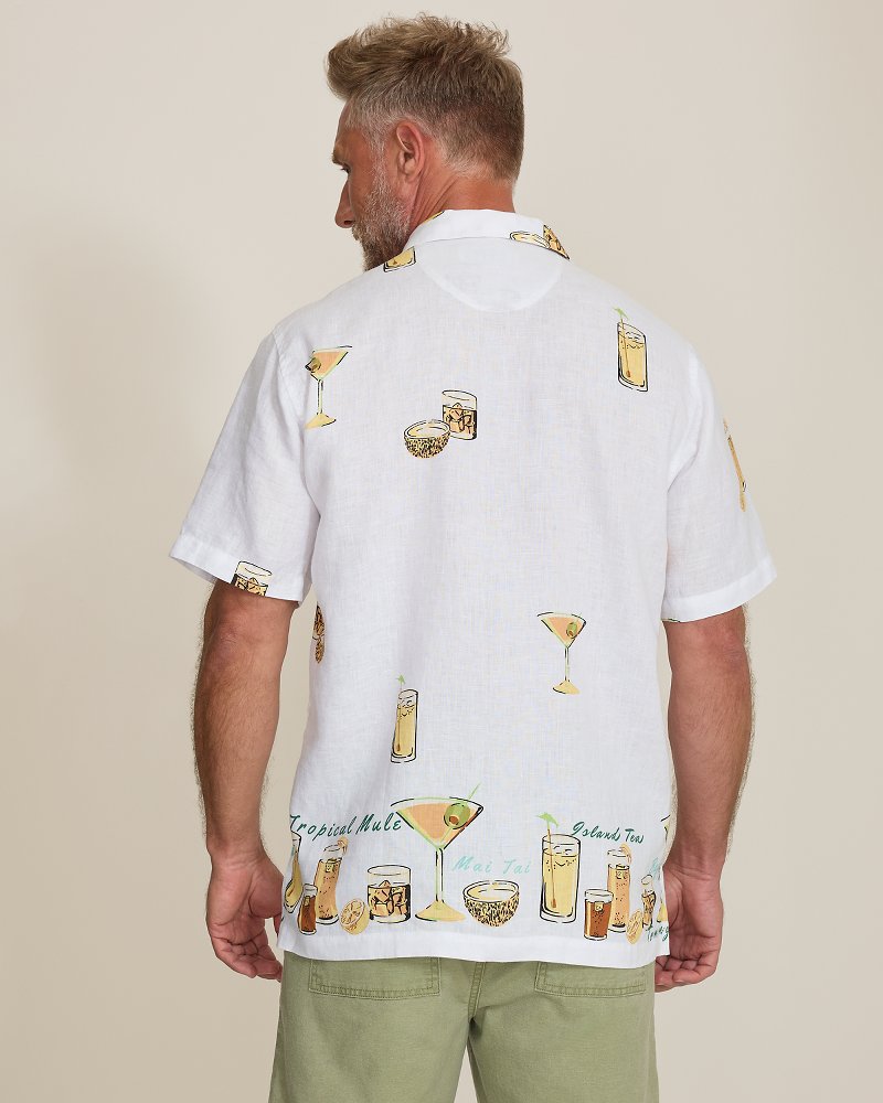 Tommy Bahama Mixers Linen Camp Shirt - Continental