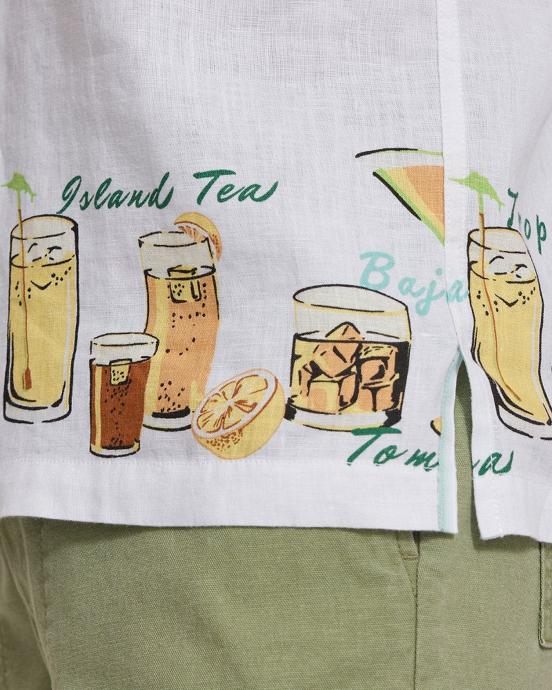 Tommy Bahama Mixers Linen Camp Shirt - Continental