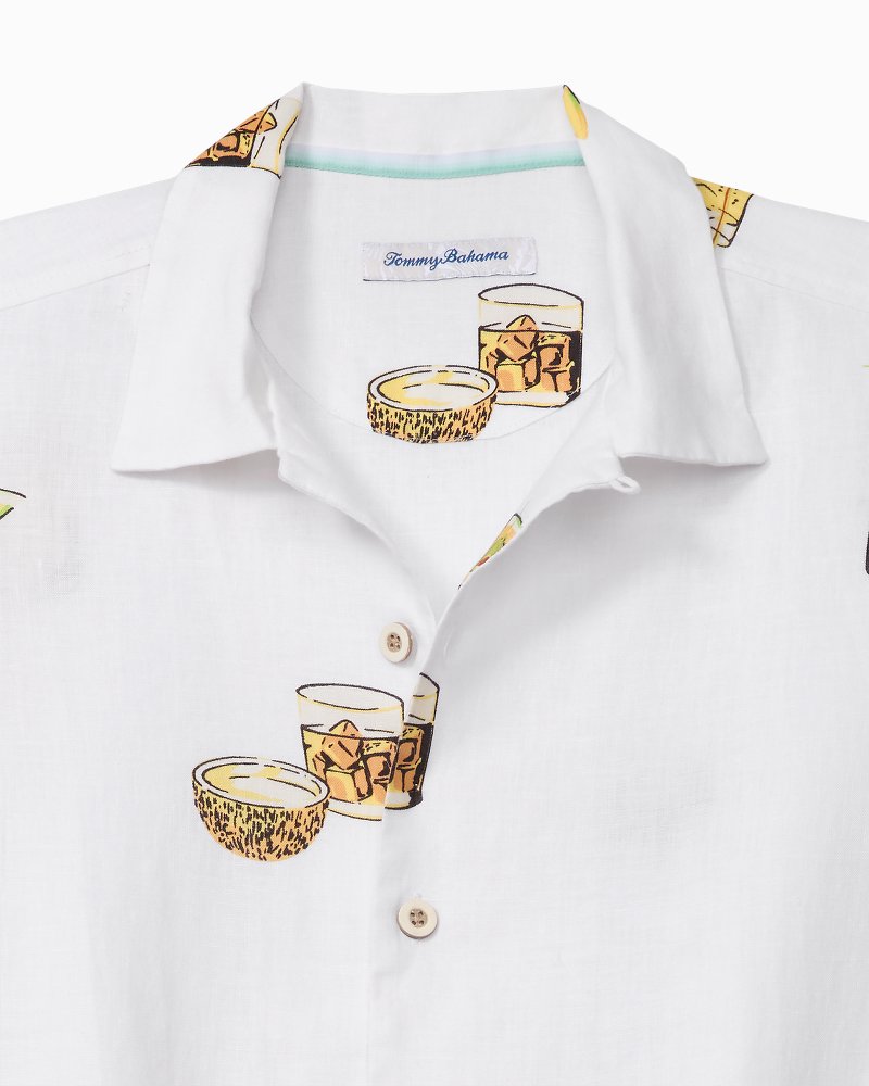 Tommy Bahama Mixers Linen Camp Shirt - Continental