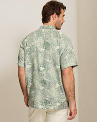 Frond Visions Silk-Blend Camp Shirt - Elm