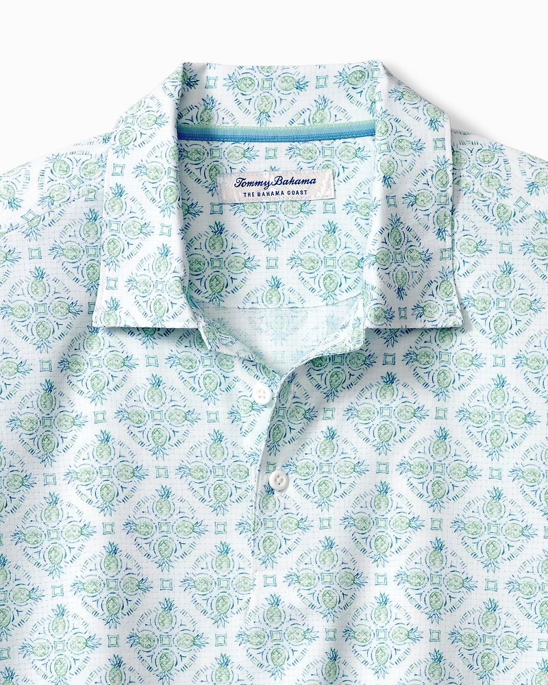 Bahama Coast Piña Islands IslandZone Polo - White