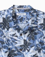 Coastal Ease Frond Drift IslandZone Camp Shirt - Regal Blue