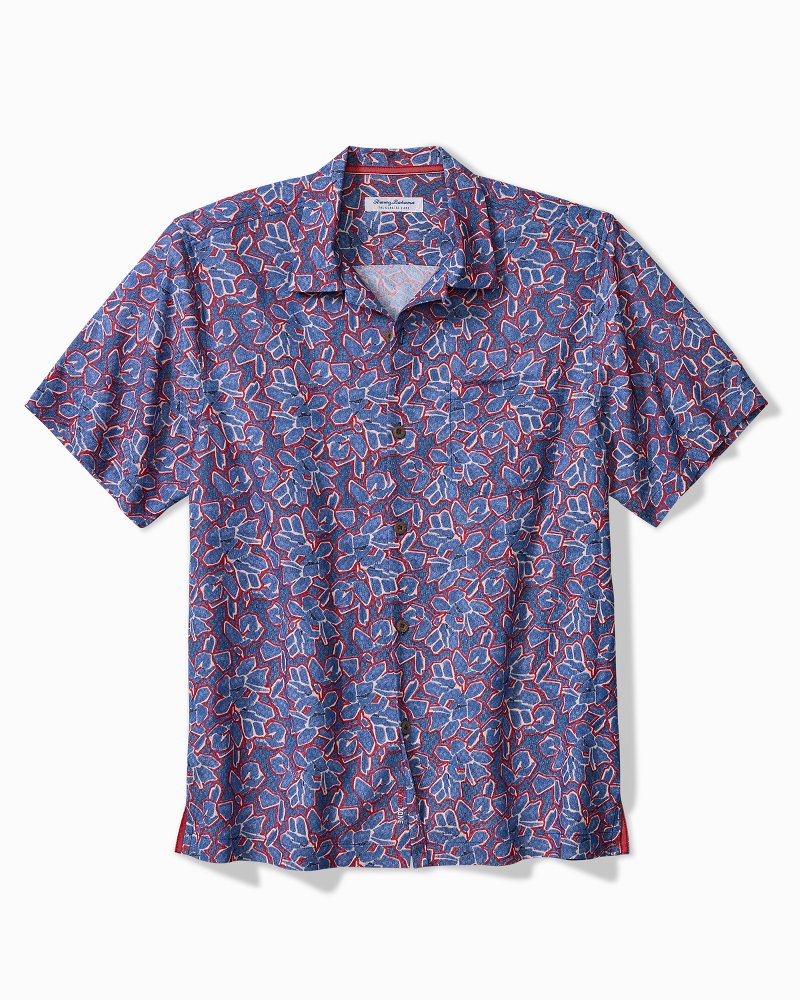 Coastal Ease Geo Rio IslandZone Camp Shirt - Bering Blue