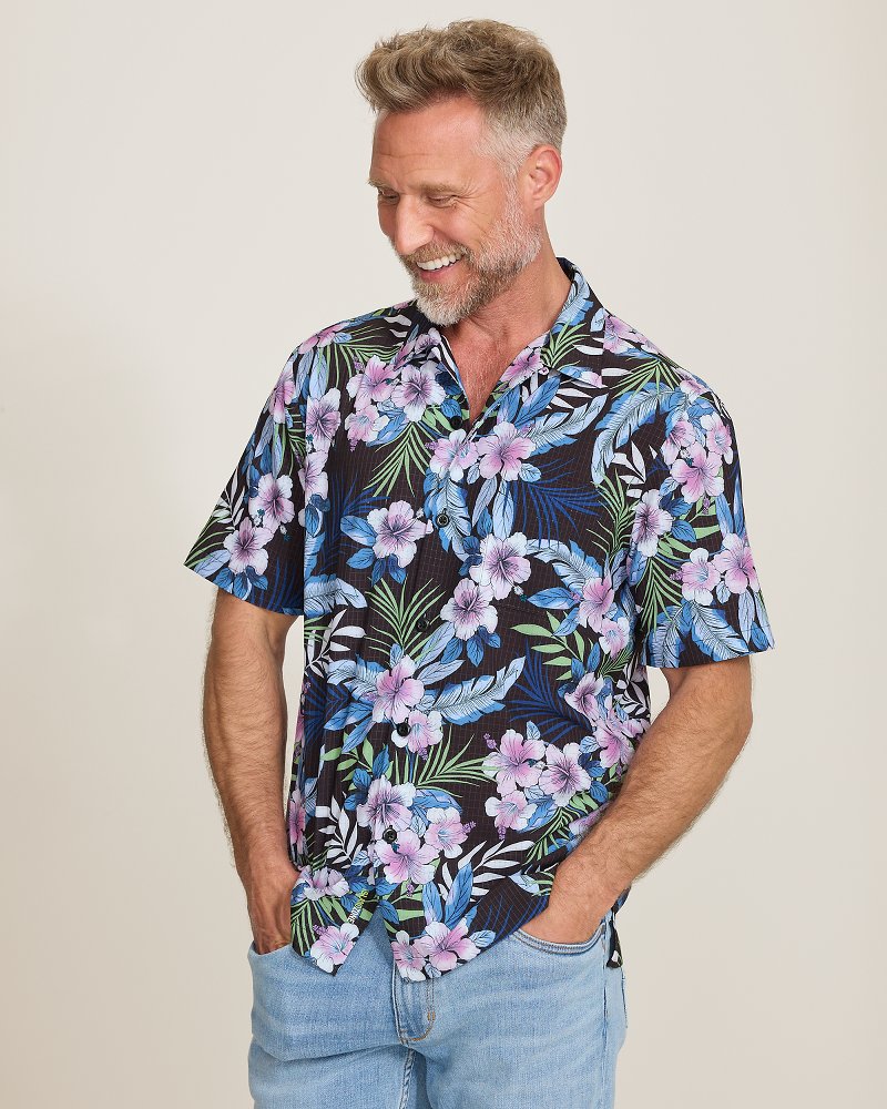 Bahama Coast Midnight Flora IslandZone Shirt - Black